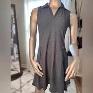 Kyodan Sleeveless Eylet Blue Athletic Dress w/ Pockets Small